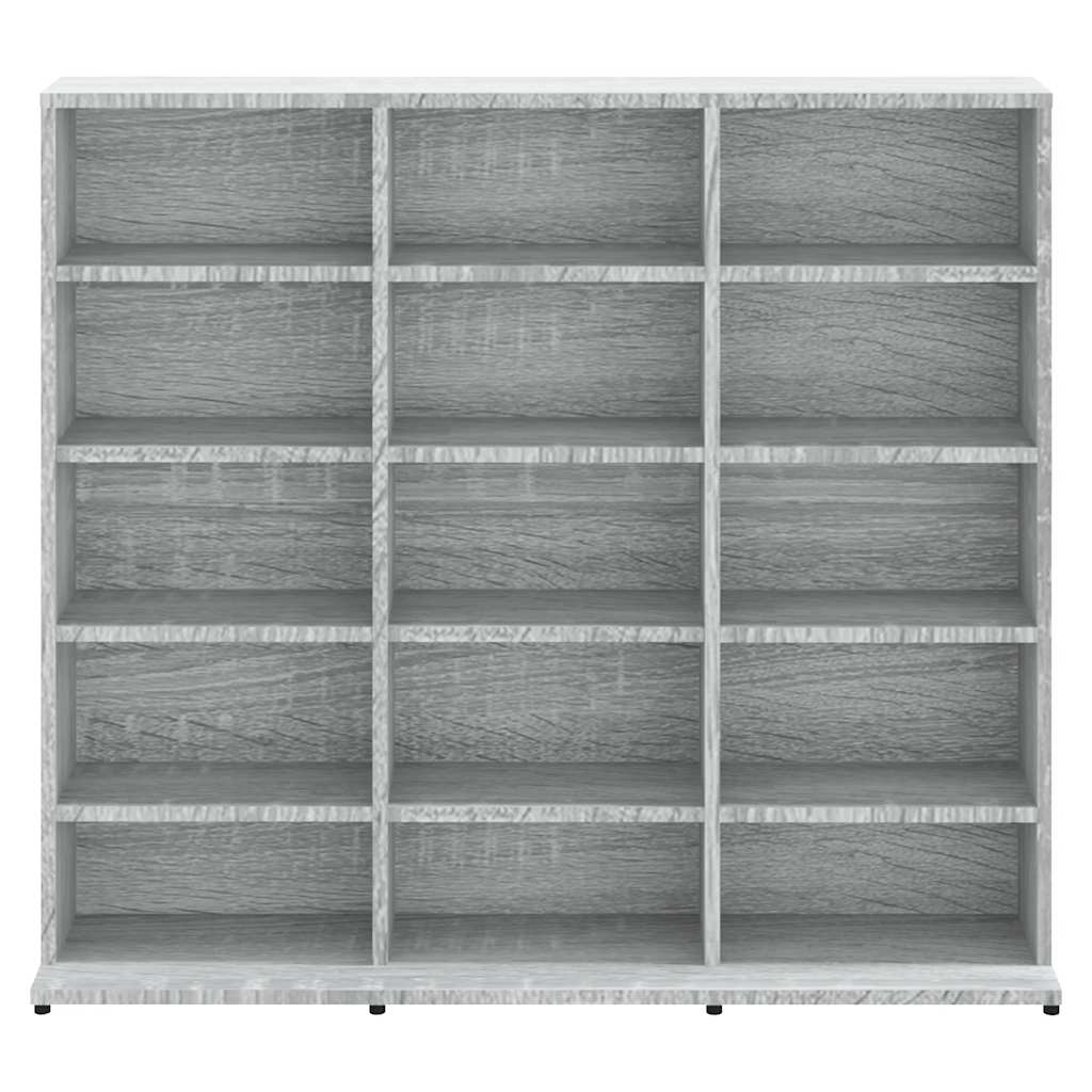 CD Cabinet Grey Sonoma 100x23x89,5 cm Engineered Wood
