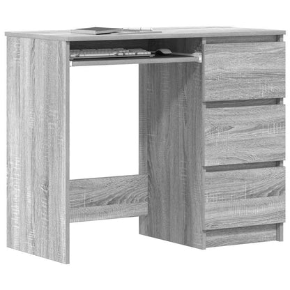 Desk Grey Sonoma 90x45x76 cm Engineered Wood