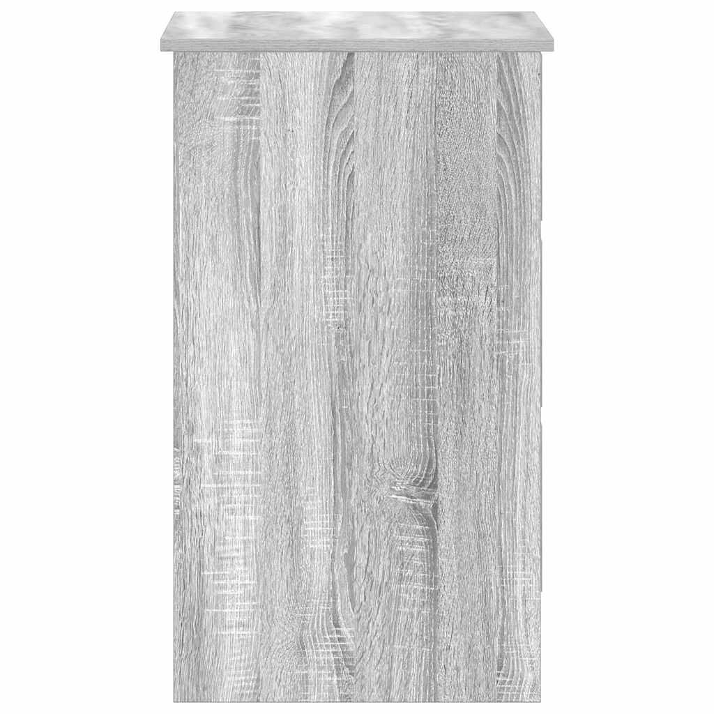 Desk Grey Sonoma 90x45x76 cm Engineered Wood