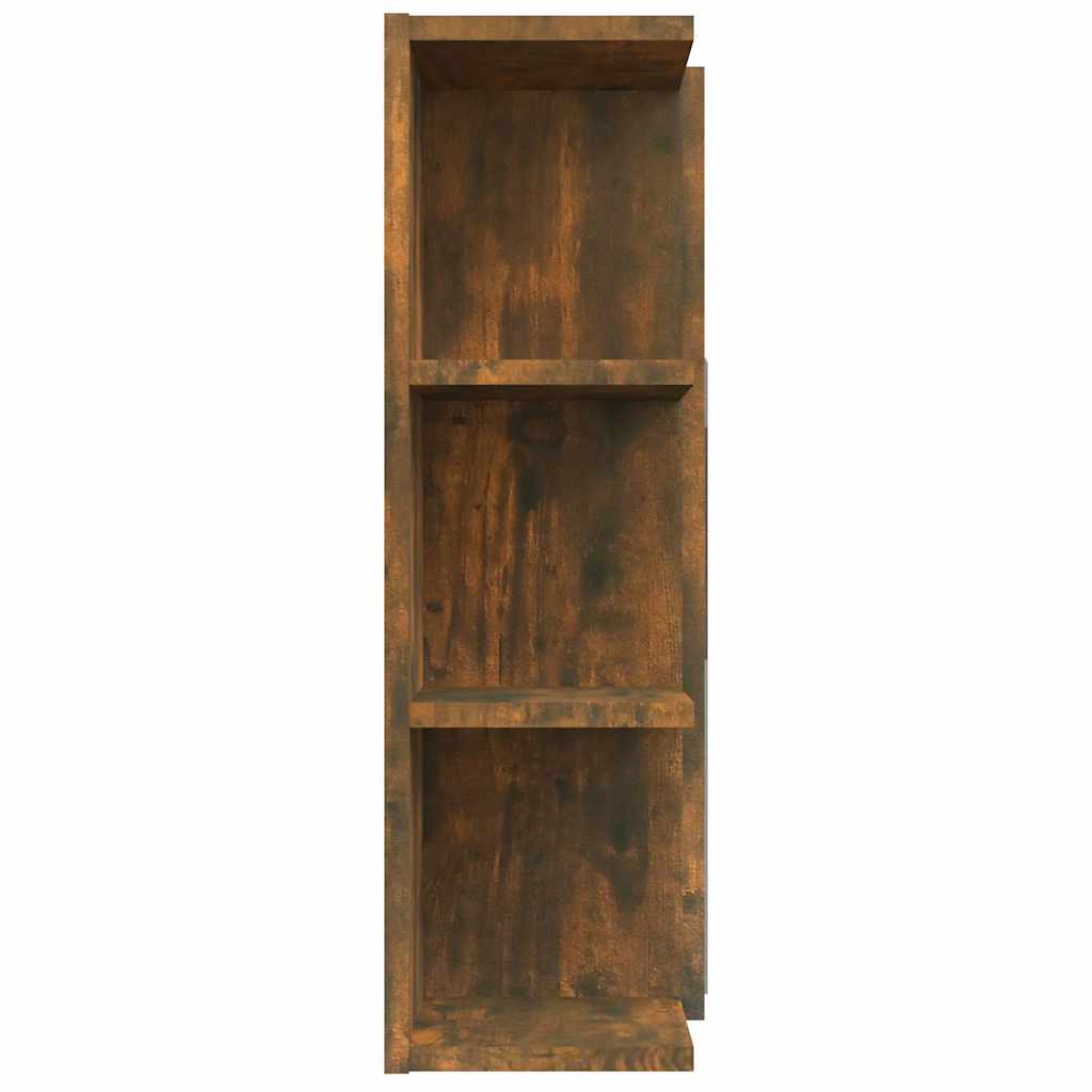 Bathroom Mirror Cabinet Smoked Oak 80x20.5x64cm Engineered Wood