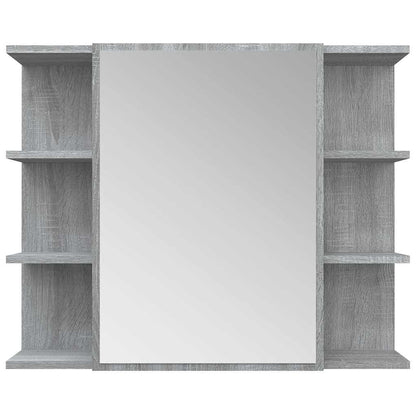 Bathroom Mirror Cabinet Grey Sonoma 80x20.5x64 cm