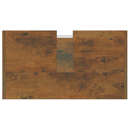 Bathroom Cabinet Smoked Oak 60x33x60 cm Engineered Wood