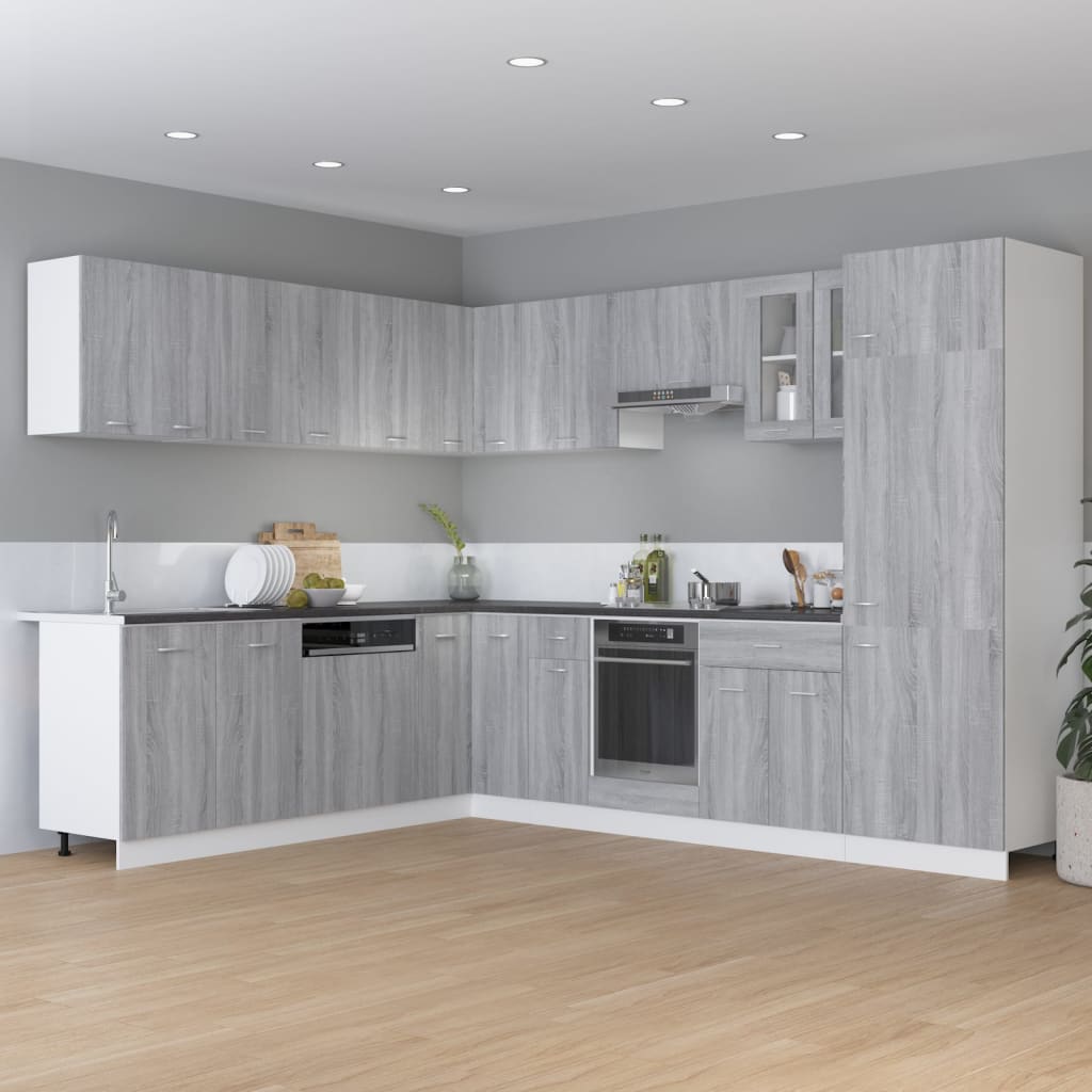 Drawer Bottom Cabinet Lyon Grey Sonoma 30x46x81.5 cm Engineered Wood