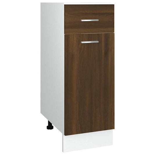 Drawer Bottom Cabinet "Lyon" Brown Oak 30x46x81.5 cm