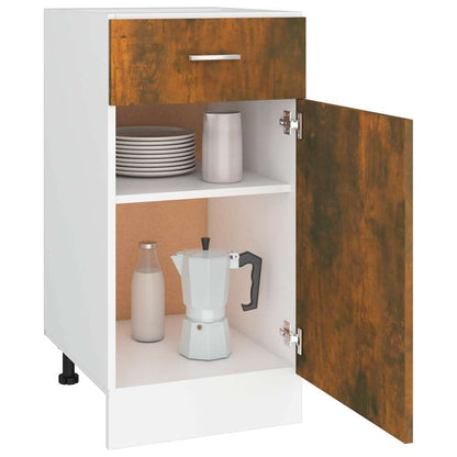 Drawer Bottom Cabinet "Lyon" Smoked Oak 40x46x81.5 cm