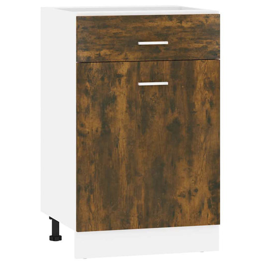 Drawer Bottom Cabinet "Lyon" Smoked Oak 50x46x81.5 cm