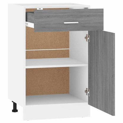 Drawer Bottom Cabinet "Lyon" Grey Sonoma 50x46x81.5 cm