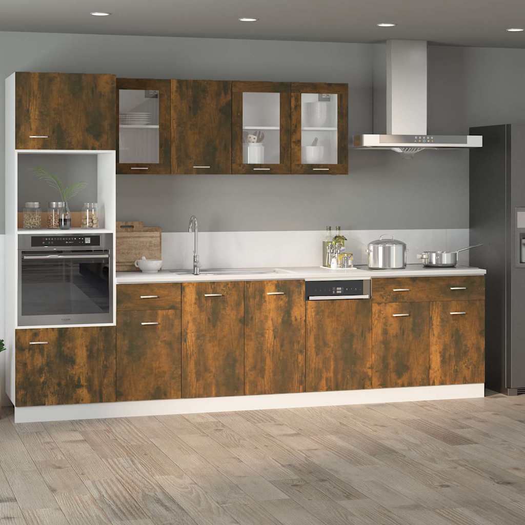 Drawer Bottom Cabinet "Lyon" Smoked Oak 80x46x81.5 cm
