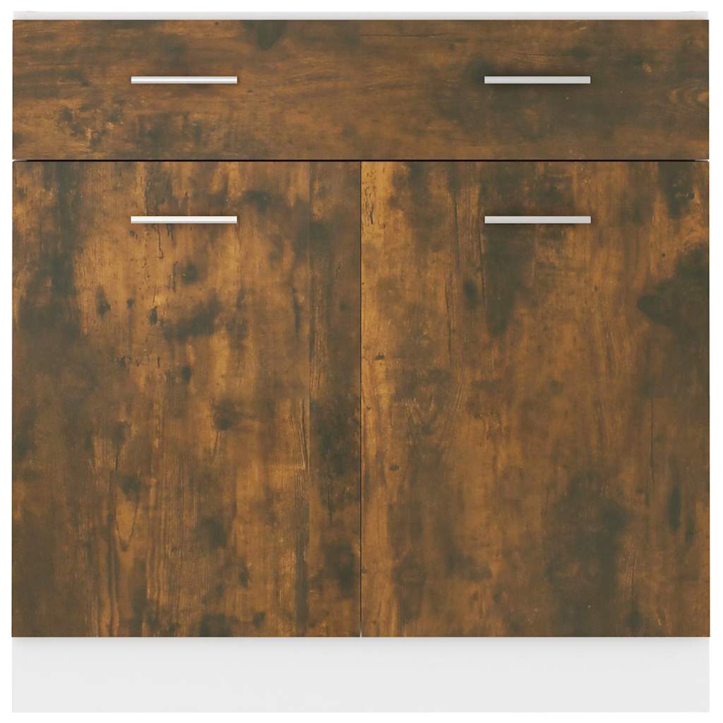 Drawer Bottom Cabinet "Lyon" Smoked Oak 80x46x81.5 cm