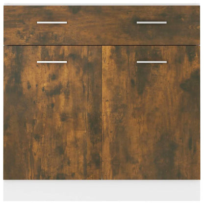 Drawer Bottom Cabinet "Lyon" Smoked Oak 80x46x81.5 cm