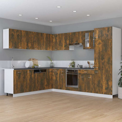 Kitchen Cabinet "Lyon" Smoked Oak 75.5x75.5x81.5 cm