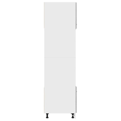 Microwave Cabinet Lyon Grey Sonoma 60x57x207 cm Engineered Wood