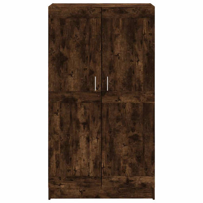 Book Cabinet Smoked Oak 82,5x30,5x150 cm Engineered Wood