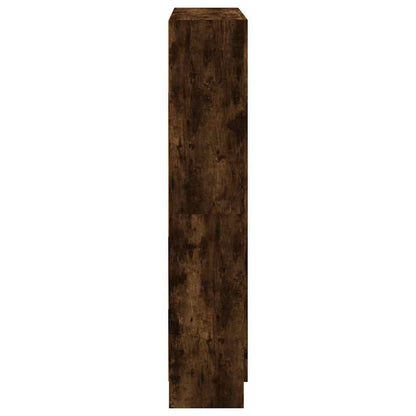 Book Cabinet Smoked Oak 82,5x30,5x150 cm Engineered Wood