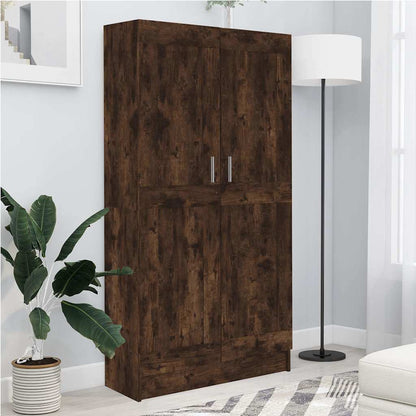 Book Cabinet Smoked Oak 82,5x30,5x150 cm Engineered Wood