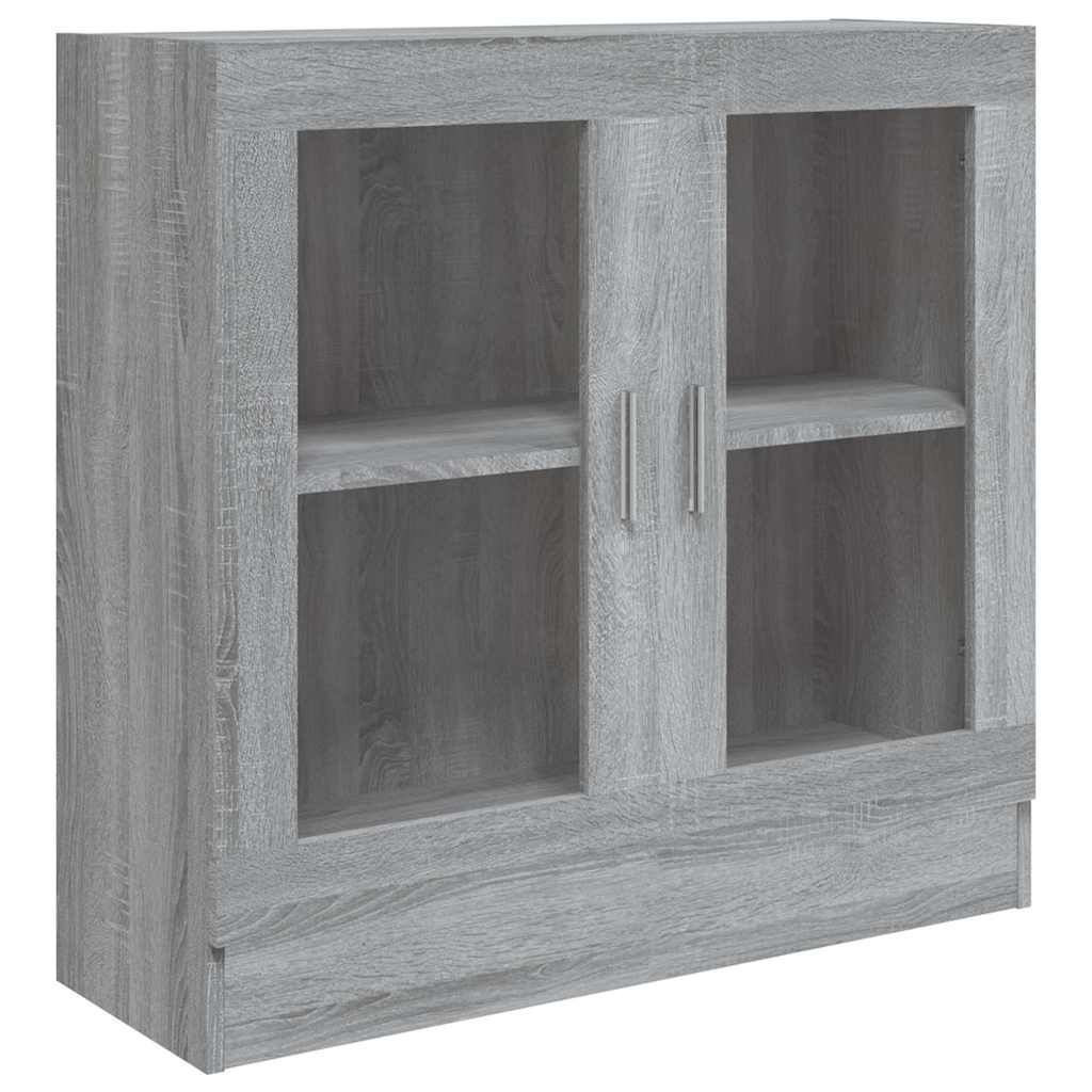 Vitrine Cabinet Grey Sonoma 82,5x30,5x80 cm Engineered Wood