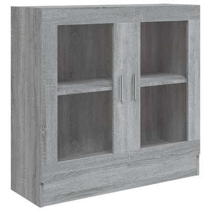 Vitrine Cabinet Grey Sonoma 82,5x30,5x80 cm Engineered Wood