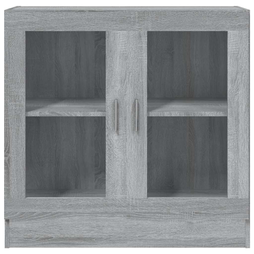 Vitrine Cabinet Grey Sonoma 82,5x30,5x80 cm Engineered Wood