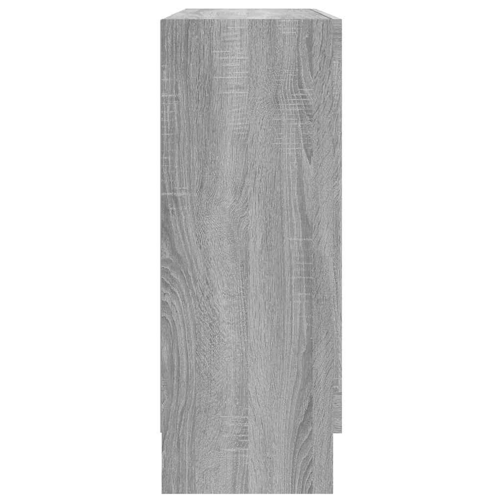 Vitrine Cabinet Grey Sonoma 82,5x30,5x80 cm Engineered Wood