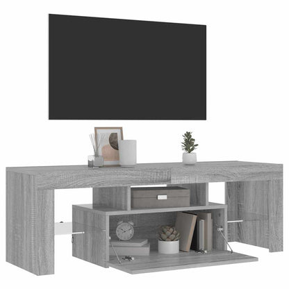 TV Cabinet with LED Lights Grey Sonoma 120x35x40 cm