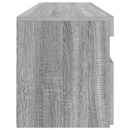 TV Cabinet with LED Lights Grey Sonoma 90x35x40 cm