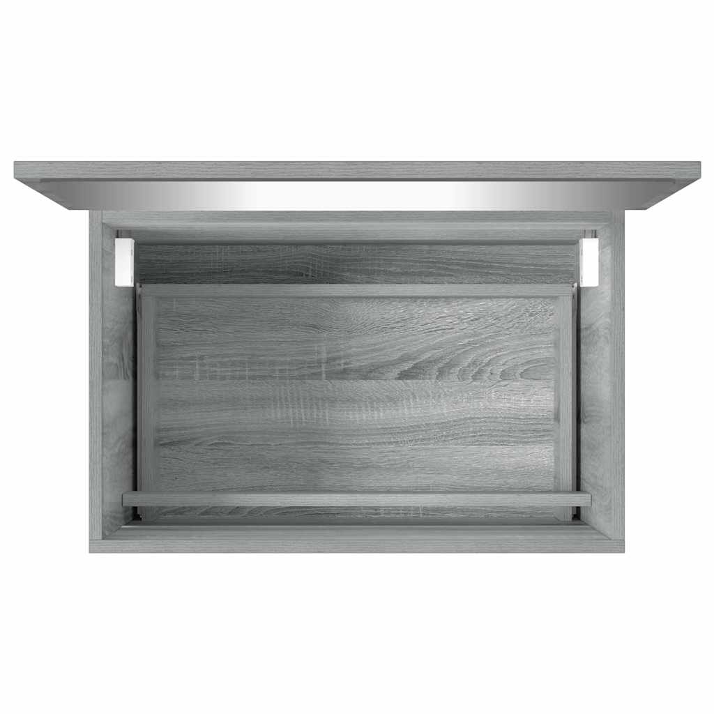 2 Piece Bathroom Furniture Set Grey Sonoma Engineered Wood