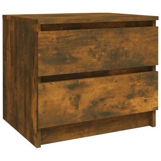 Bed Cabinet Smoked Oak 50x39x43,5 cm Engineered Wood
