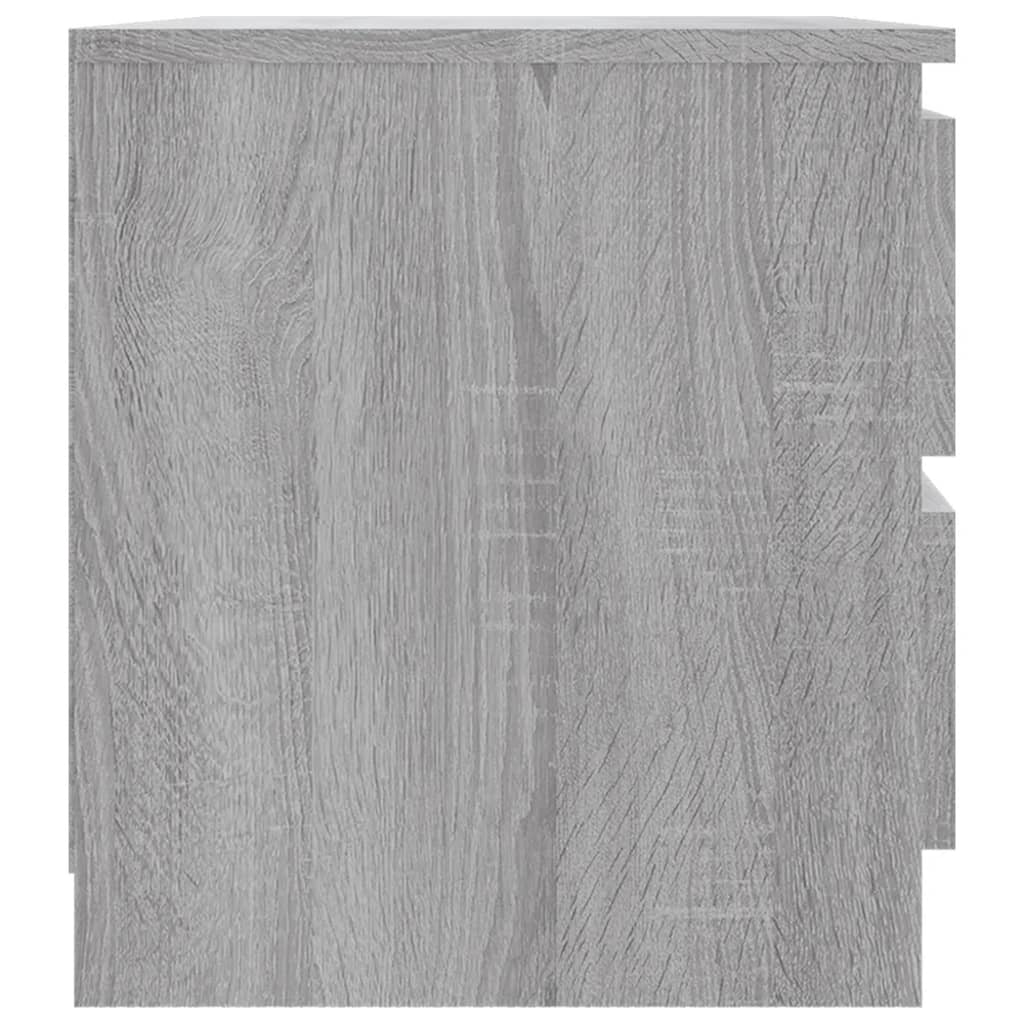 Bed Cabinet Grey Sonoma 50x39x43,5 cm Engineered Wood
