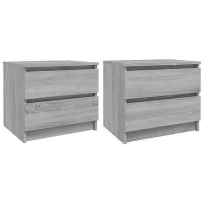 Bed Cabinets 2 pcs Grey Sonoma 50x39x43,5 cm Engineered Wood