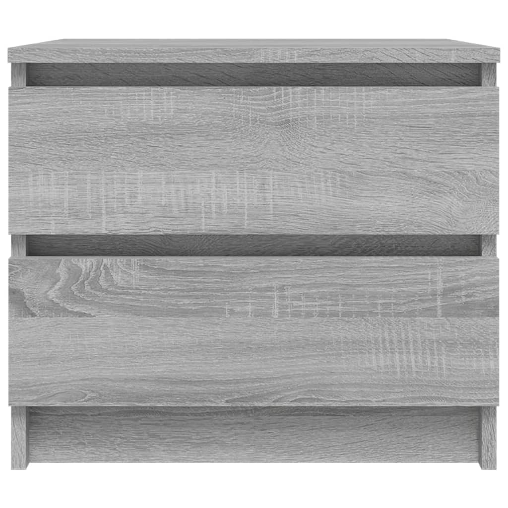 Bed Cabinets 2 pcs Grey Sonoma 50x39x43,5 cm Engineered Wood