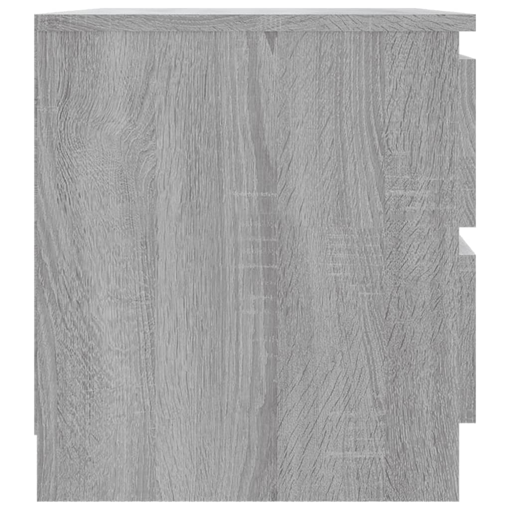 Bed Cabinets 2 pcs Grey Sonoma 50x39x43,5 cm Engineered Wood