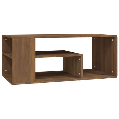 Coffee Table | Brown Oak | Engineered Wood | 100x50x40 cm | Coffee Table
