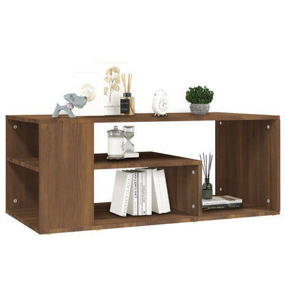 Coffee Table | Brown Oak | Engineered Wood | 100x50x40 cm | Coffee Table