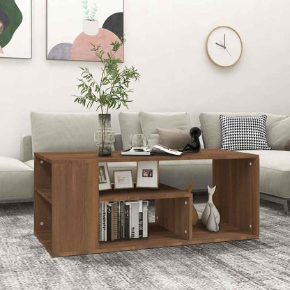 Coffee Table Brown Oak 100x50x40 cm Engineered Wood