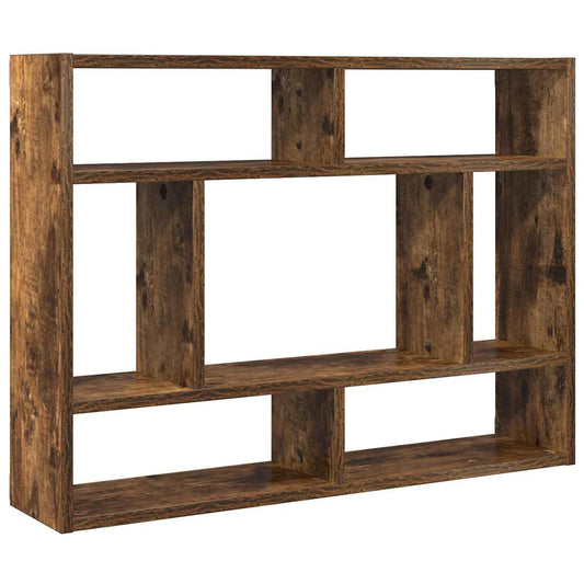 Wall Shelf Smoked Oak 75x16x55 cm Engineered Wood
