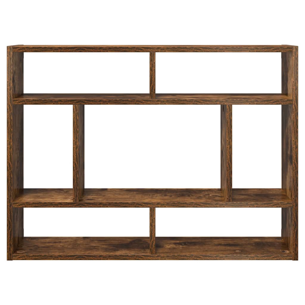 Wall Shelf Smoked Oak 75x16x55 cm Engineered Wood