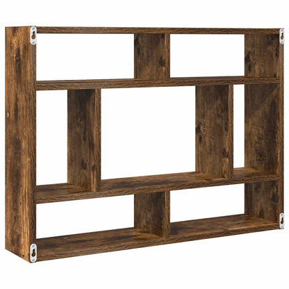 Wall Shelf Smoked Oak 75x16x55 cm Engineered Wood