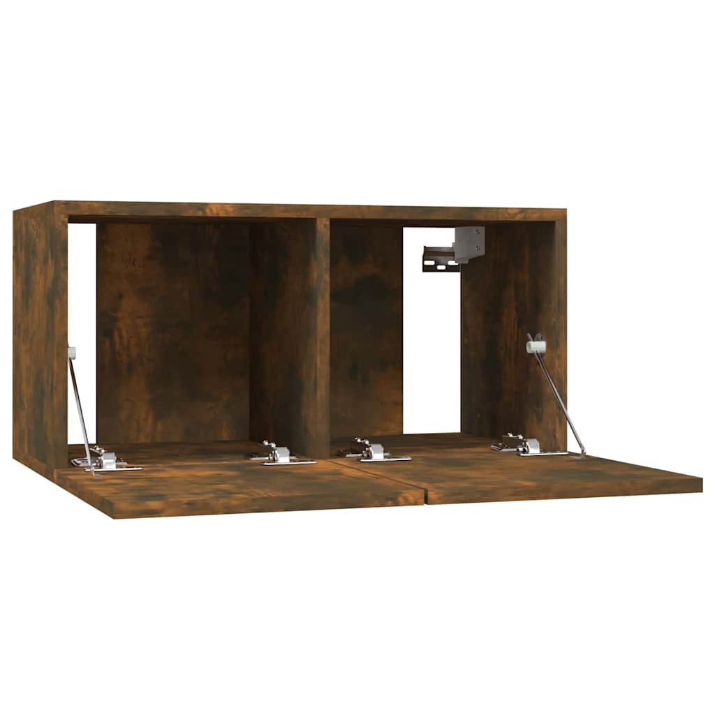TV Cabinet Set 2 pcs Brown 60 x 30 x 30 cm Engineered Wood