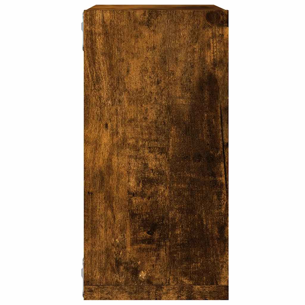 Wall Cube Shelves 6 pcs Smoked Oak 30x15x30 cm