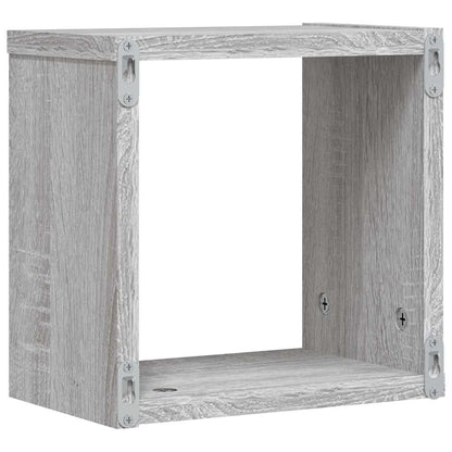 Wall Shelves 2 pcs Grey Sonoma 26 x 15 x 26 cm Engineered Wood