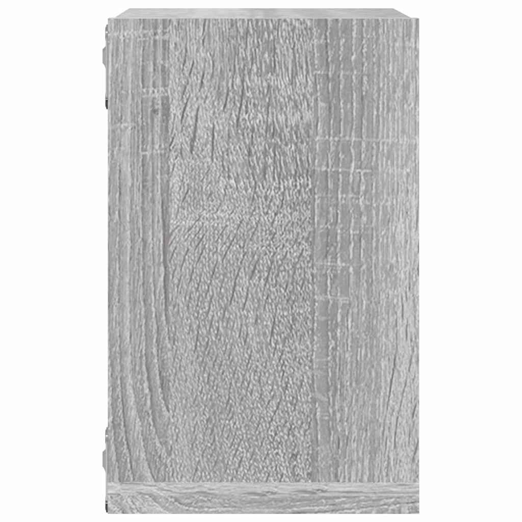 Wall Shelves 2 pcs Grey Sonoma 26 x 15 x 26 cm Engineered Wood