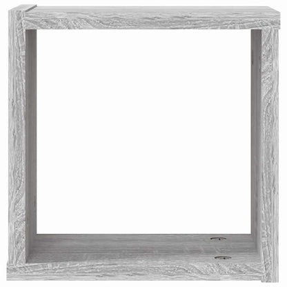 Wall Shelves 4 pcs Grey Sonoma 26 x 15 x 26 cm Engineered Wood