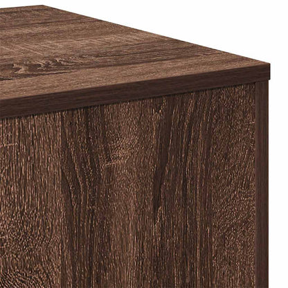 Side Tables 3 pcs Brown Oak Engineered Wood