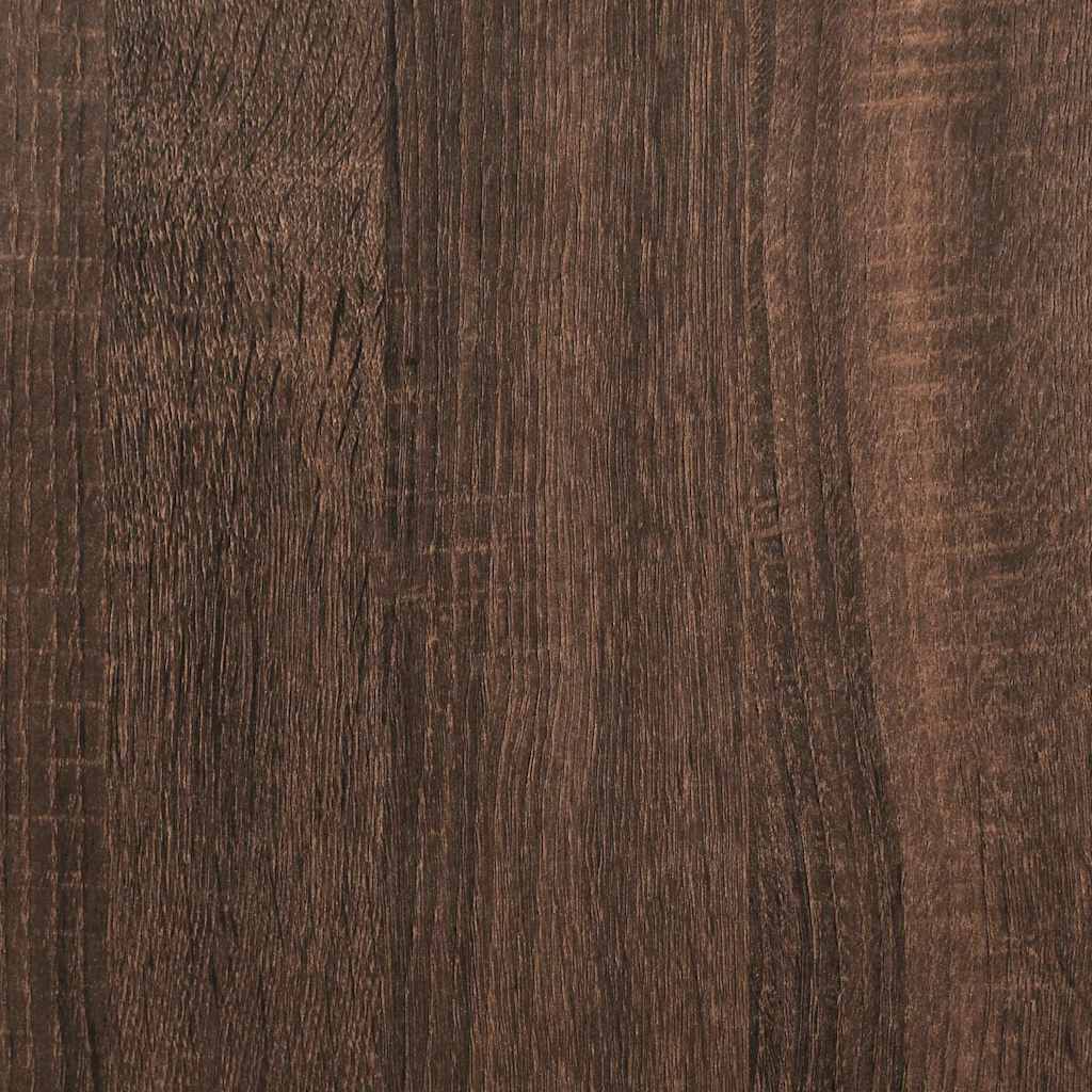 Side Tables 3 pcs Brown Oak Engineered Wood