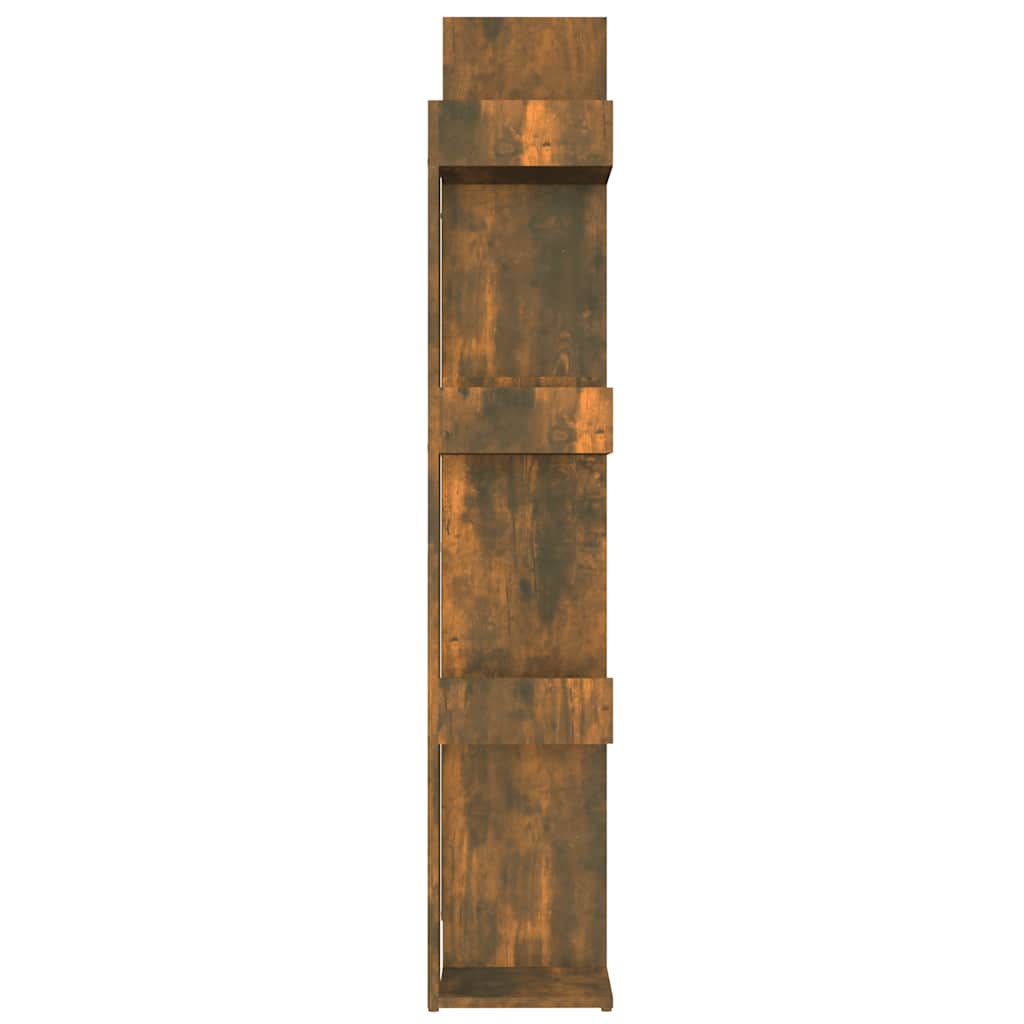Book Cabinet Smoked Oak 86x25.5x140 cm Engineered Wood