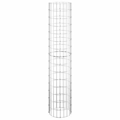 Circular Gabion Pole Galvanised Steel Ø30x150 cm