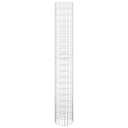 Circular Gabion Pole Galvanised Steel Ø30x200 cm