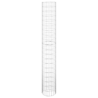 Circular Gabion Pole Galvanised Steel Ø30x200 cm