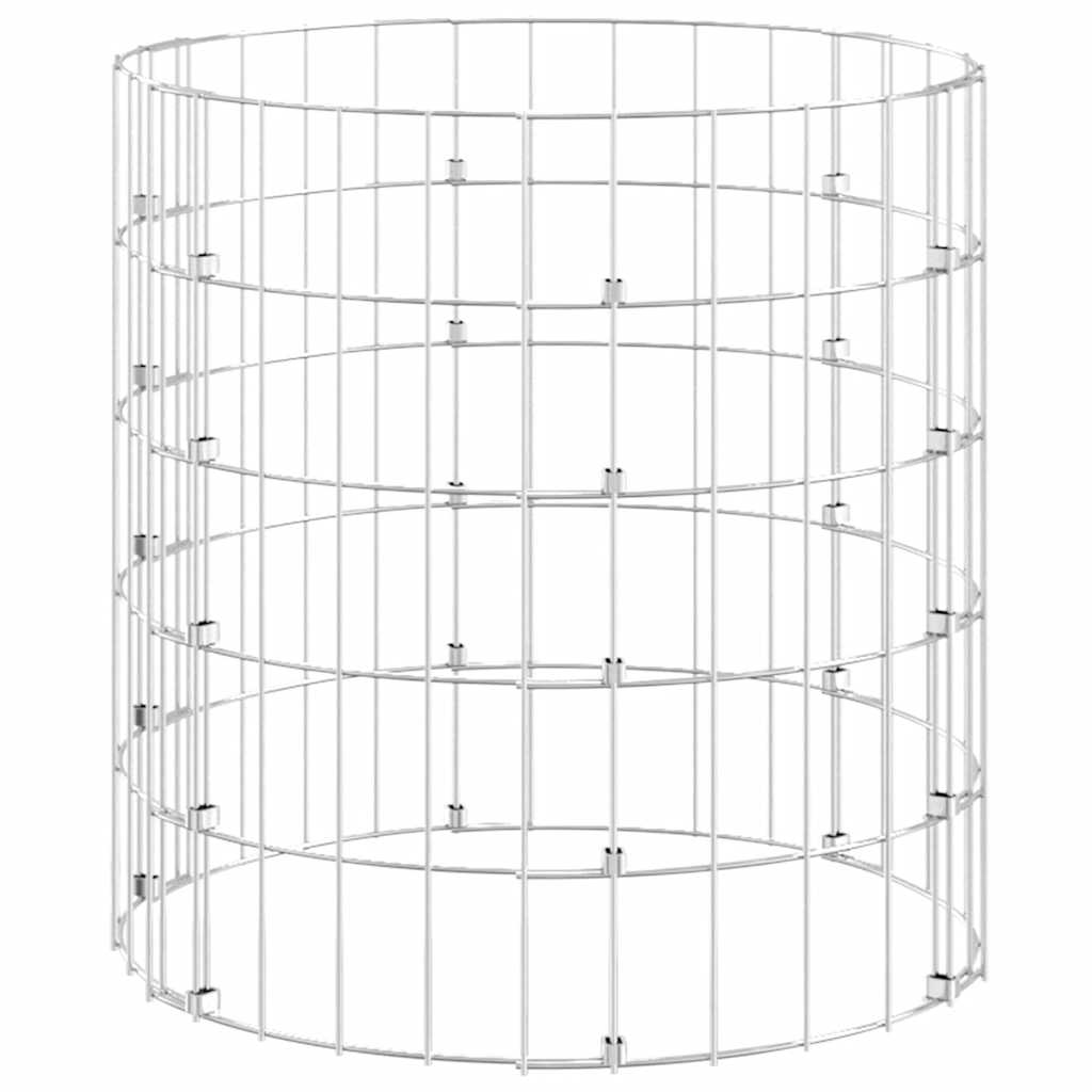 Circular Gabion Pole Galvanised Steel Ø50x50 cm