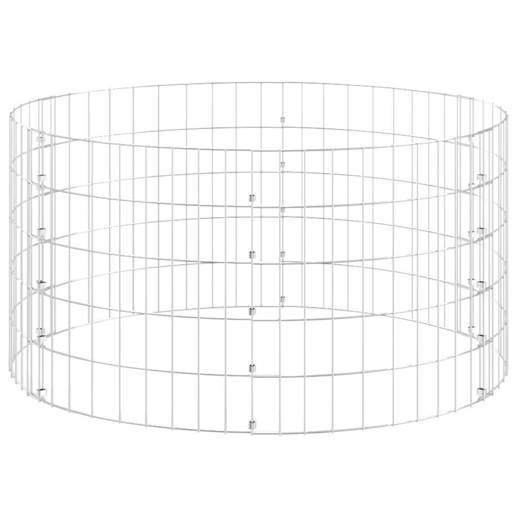 Circular Gabion Pole Galvanised Steel Ø100x50 cm